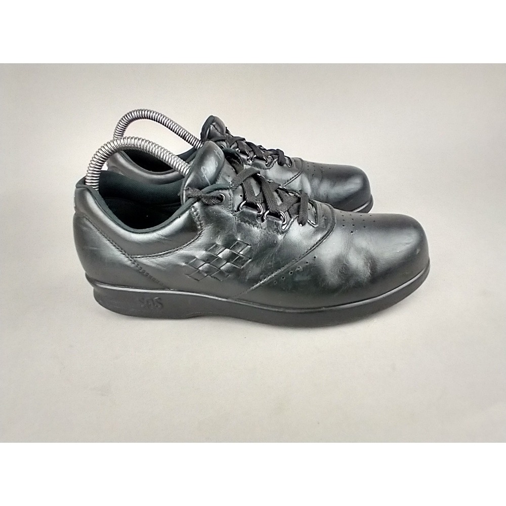 SAS Free Time Shoes Black Leather USA Made Tripad Comfort Womens‎ Size 8 N